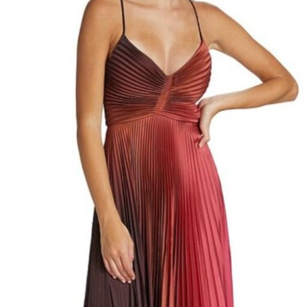 Ariya gown by A.L.C Pink and chocolate colored